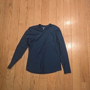 Segments 100% Merino Wool Teal Long Sleeve Top Base Layer Womens M Minimalist